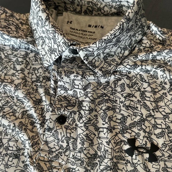 Under Armour Men's‎ Golf Patterned Polo Shirt - Picture 3 of 3